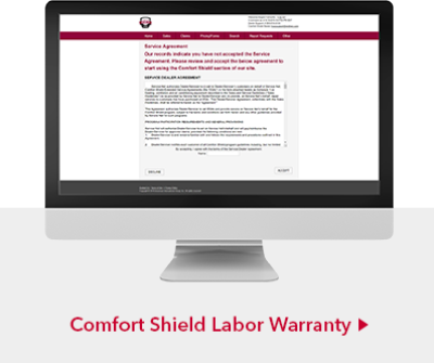 1. Comfort Shield Portal on LennoxPros.com